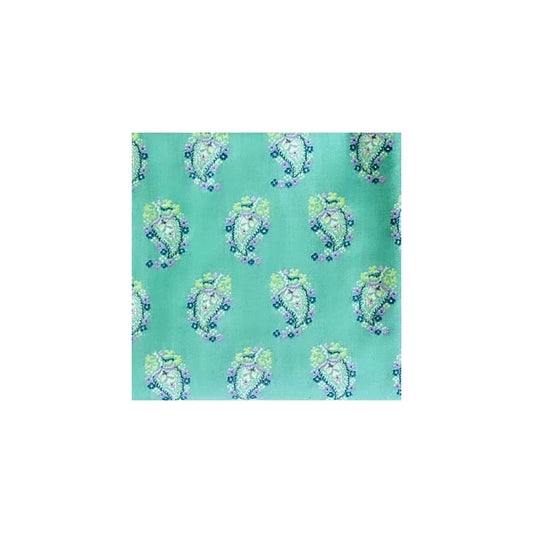 bandana vert paisley coton Valrôme made in France motif provencaux