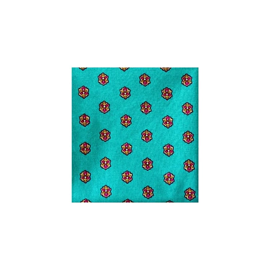 bandana turquoise coton Valdrôme Made in France