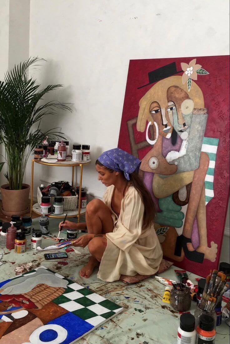 bandana violet paisley coton Valrôme made in France motif provencaux