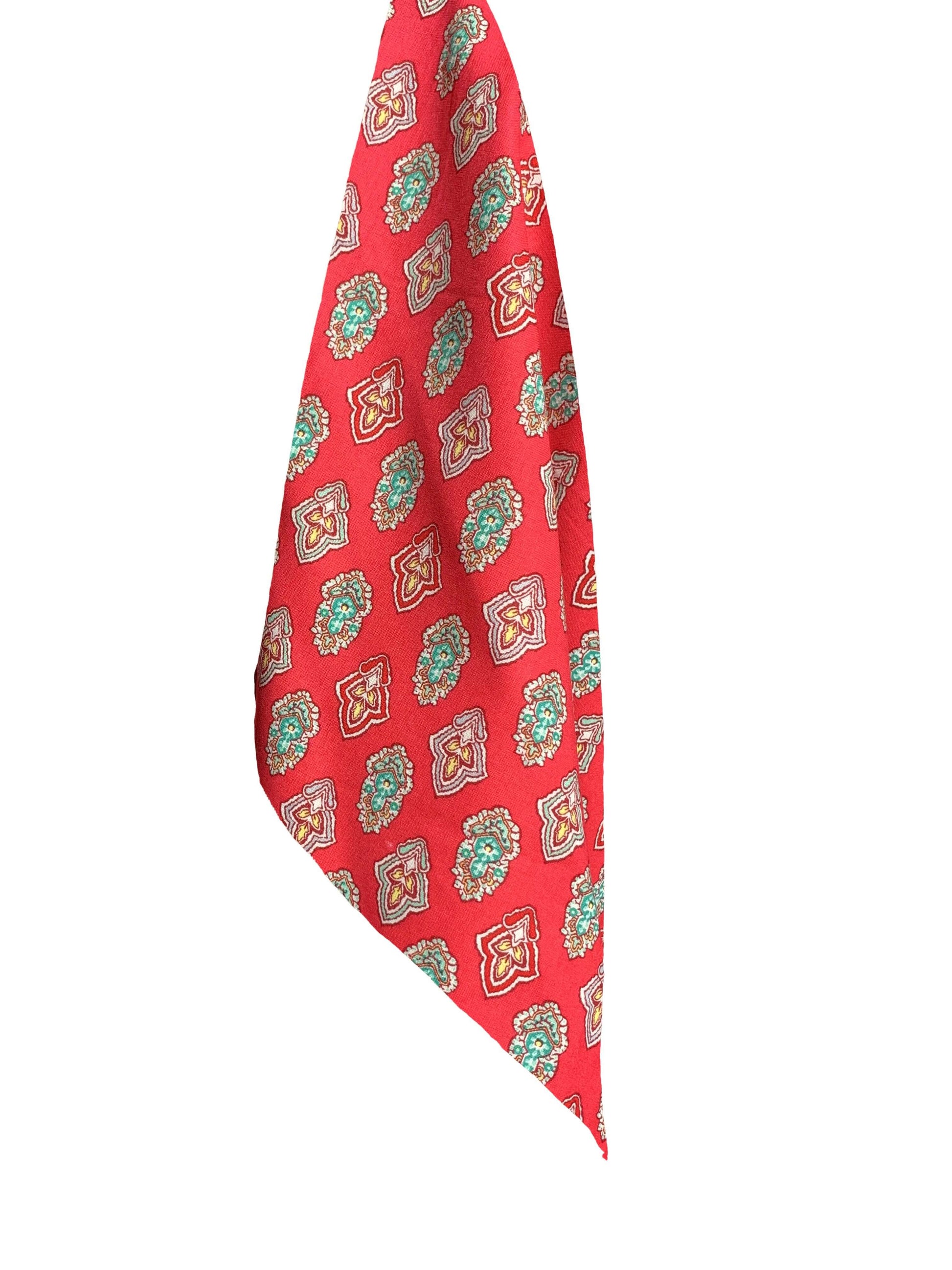 bandana rouge paisley coton Valrôme made in France motif provencaux