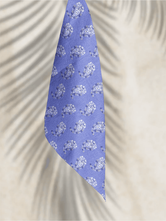 bandana violet paisley coton Valrôme made in France motif provencaux