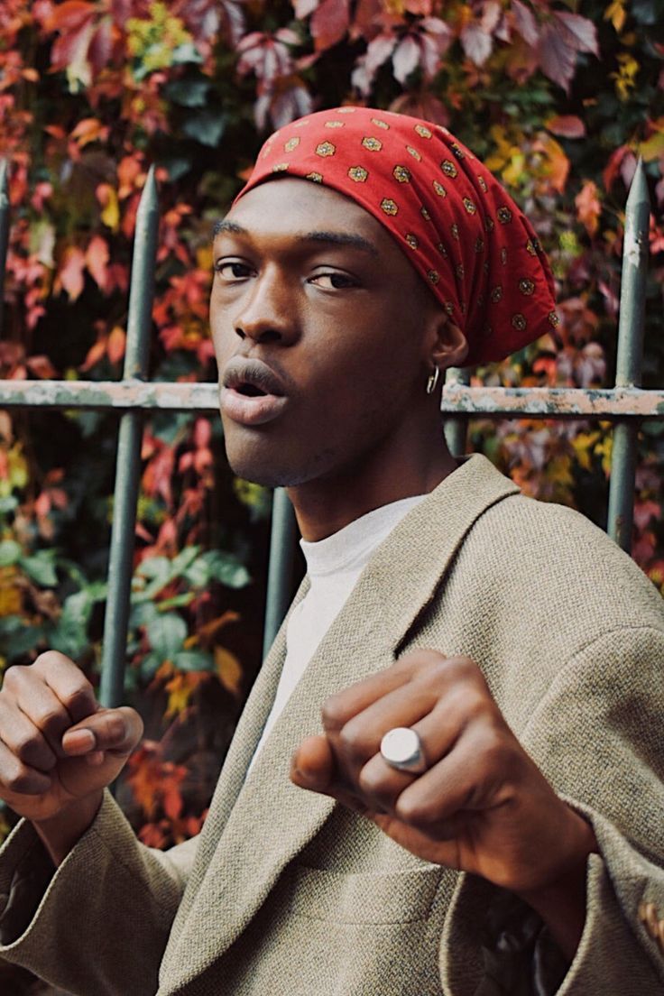 bandana rouge coton Valdrôme Made in France  pour homme