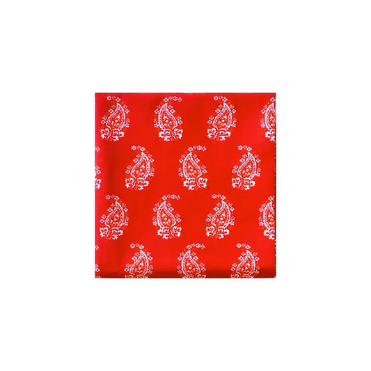 bandana rouge paisley coton Valrôme made in France motif provencaux