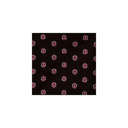 bandana noir coton Valdrôme Made in France 