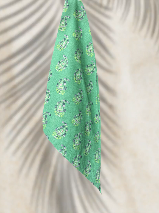 Bandana Paisley - Vert - Made in France