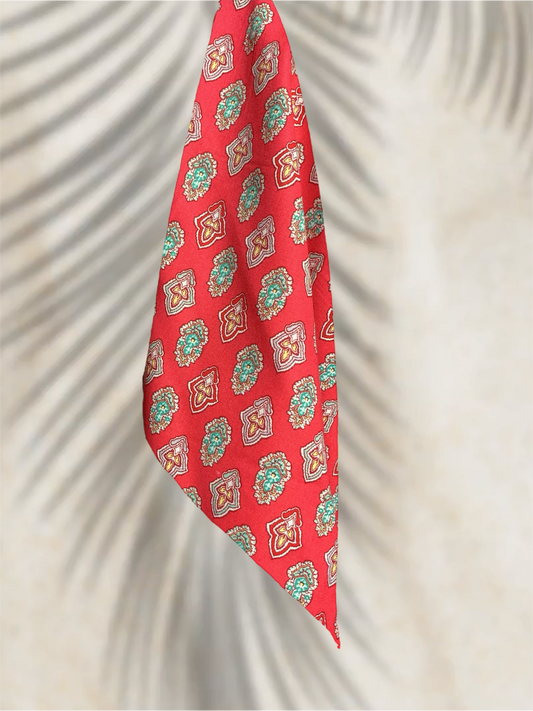 Bandana Indienne - Corail - Made in France