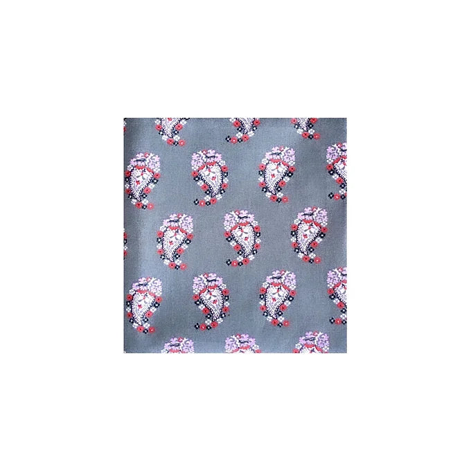 bandana gris paisley coton Valrôme made in France motif provencaux